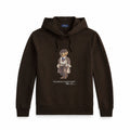 Fleece-Kapuzenpullover mit Polospiel-Motiv