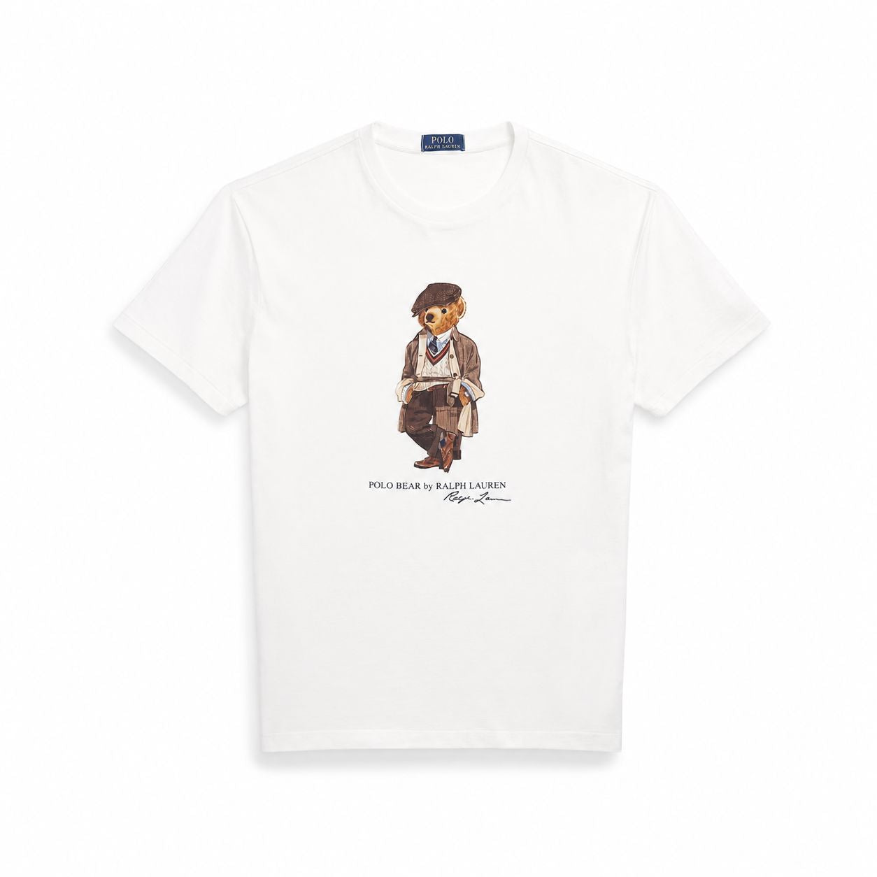 Jersey-T-Shirt in klassischer Passform mit Polospiel-Motiv