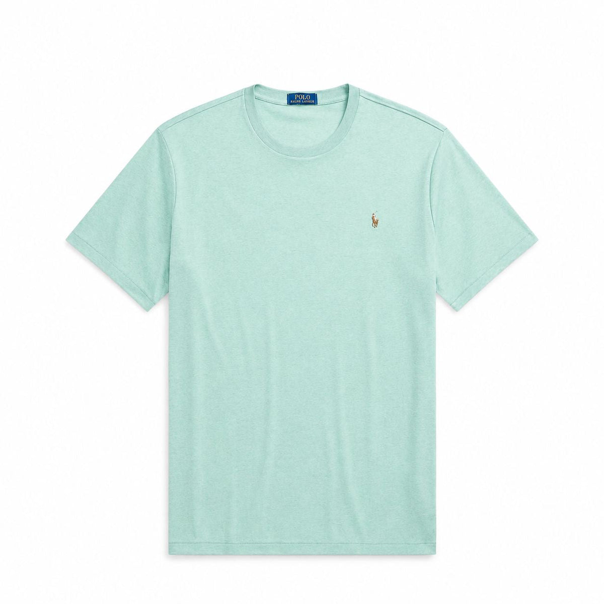 Weißes Baumwoll-T-Shirt Rundhals