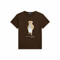 Baumwoll-Jersey-T-Shirt mit Polospiel-Motiv