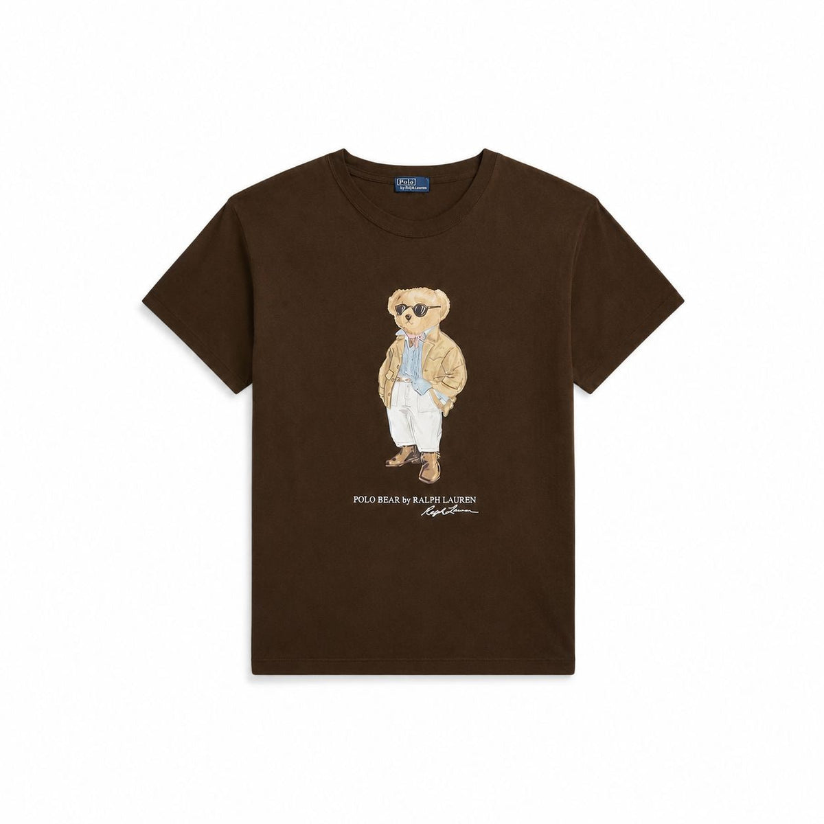 Baumwoll-Jersey-T-Shirt mit Polospiel-Motiv