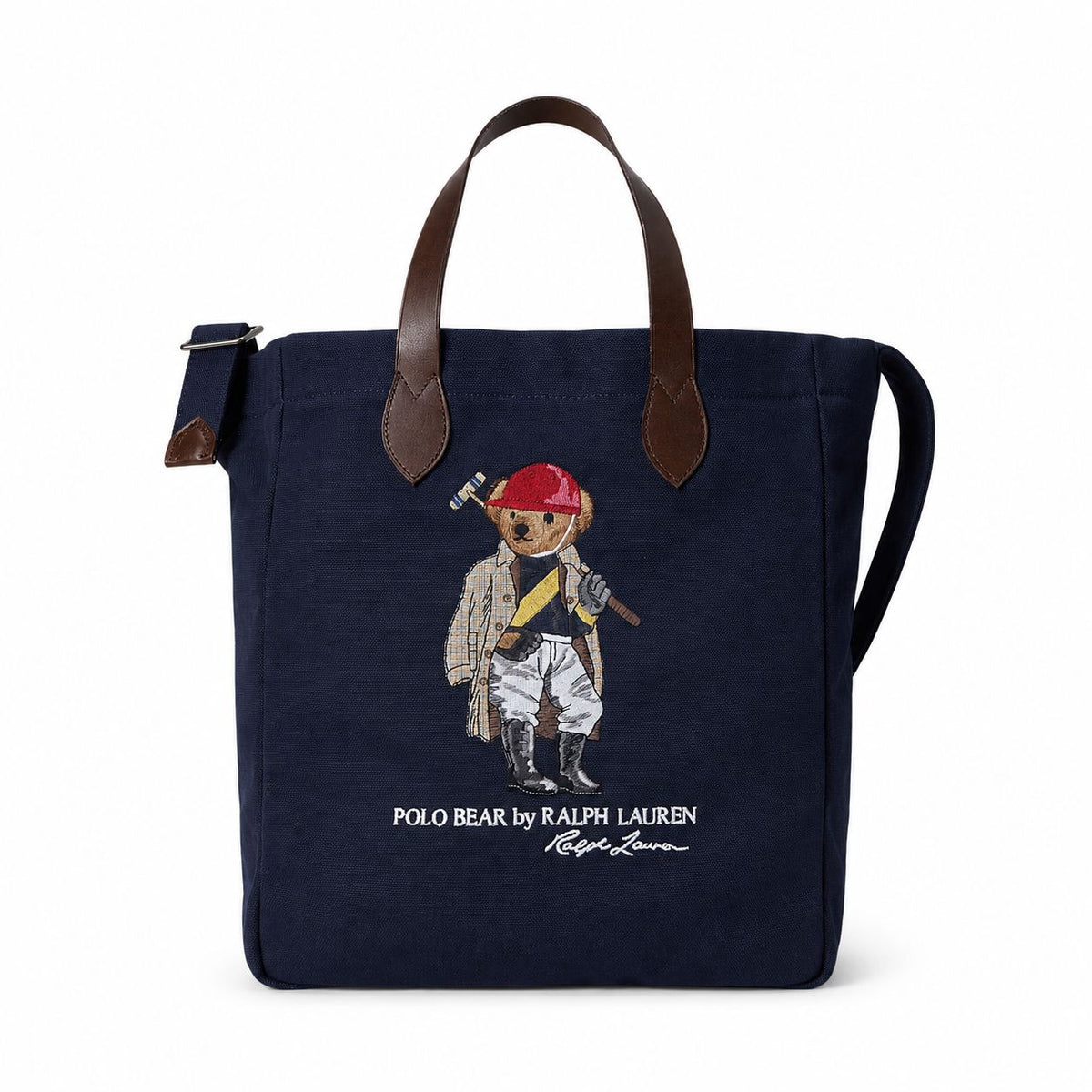 Canvas-Einkaufstasche mit Polospiel-Motiv