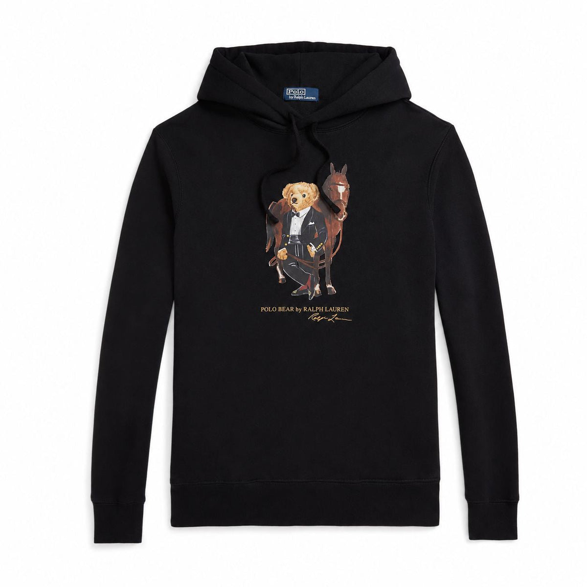 Fleece-Hoodie mit Polospiel-Motiv