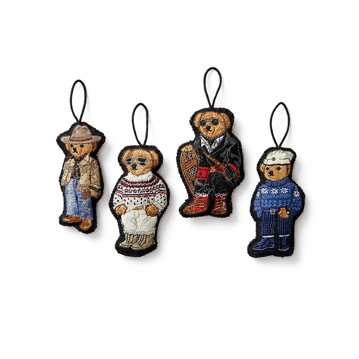 Weihnachtsbaum-Schmuckset mit Polospiel-Motiv
