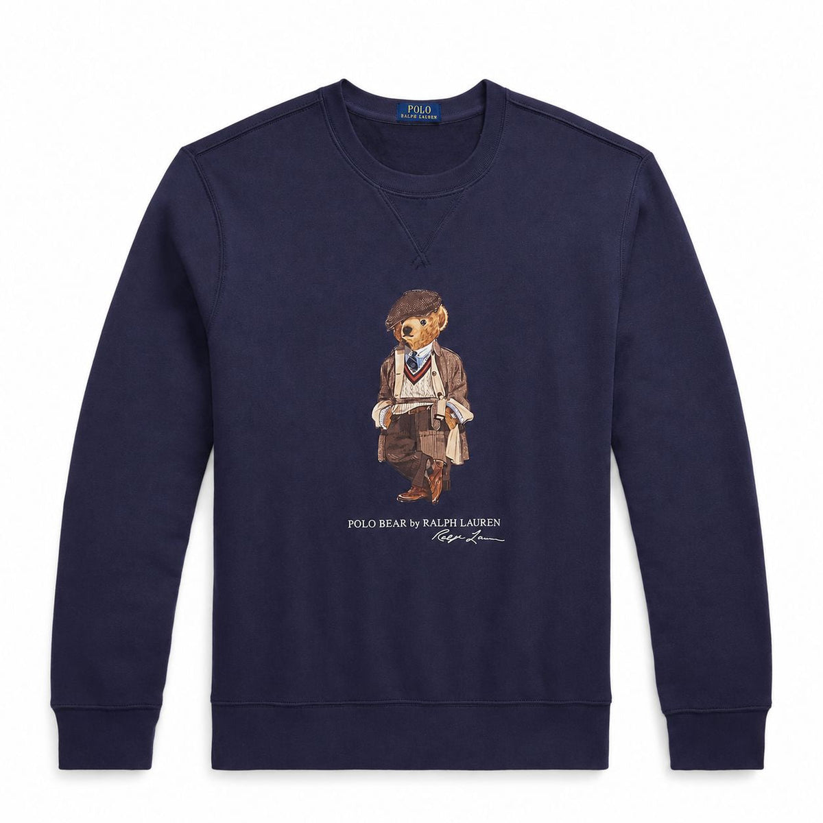 Fleece-Sweatshirt mit Polospiel-Motiv