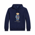 Fleece-Kapuzenpullover mit Polospiel-Motiv