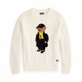 Baumwoll-Pullover mit Rundhalsausschnitt und Polospiel-Motiv