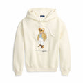Fleece-Kapuzenpullover mit Polospiel-Motiv
