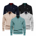 Gepolsterter Reißverschluss-Pullover Herren