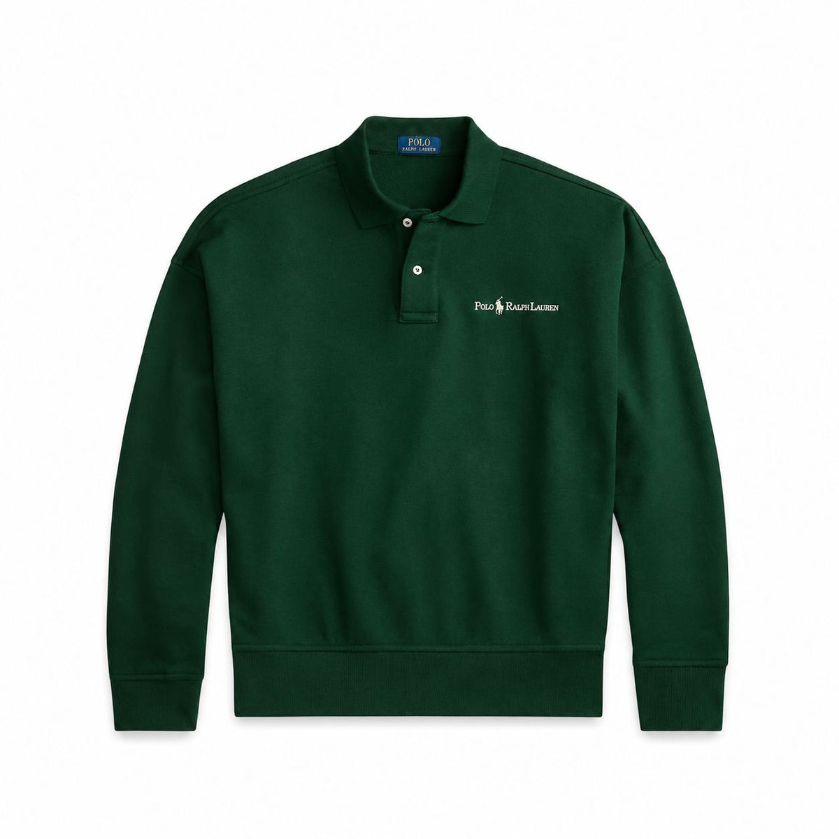 Logo-Sweatshirt mit Polokragen Herren