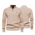Zip-Zopfwollpullover