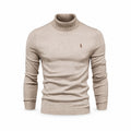 Rollkragenpullover mit Zopfmuster Herren