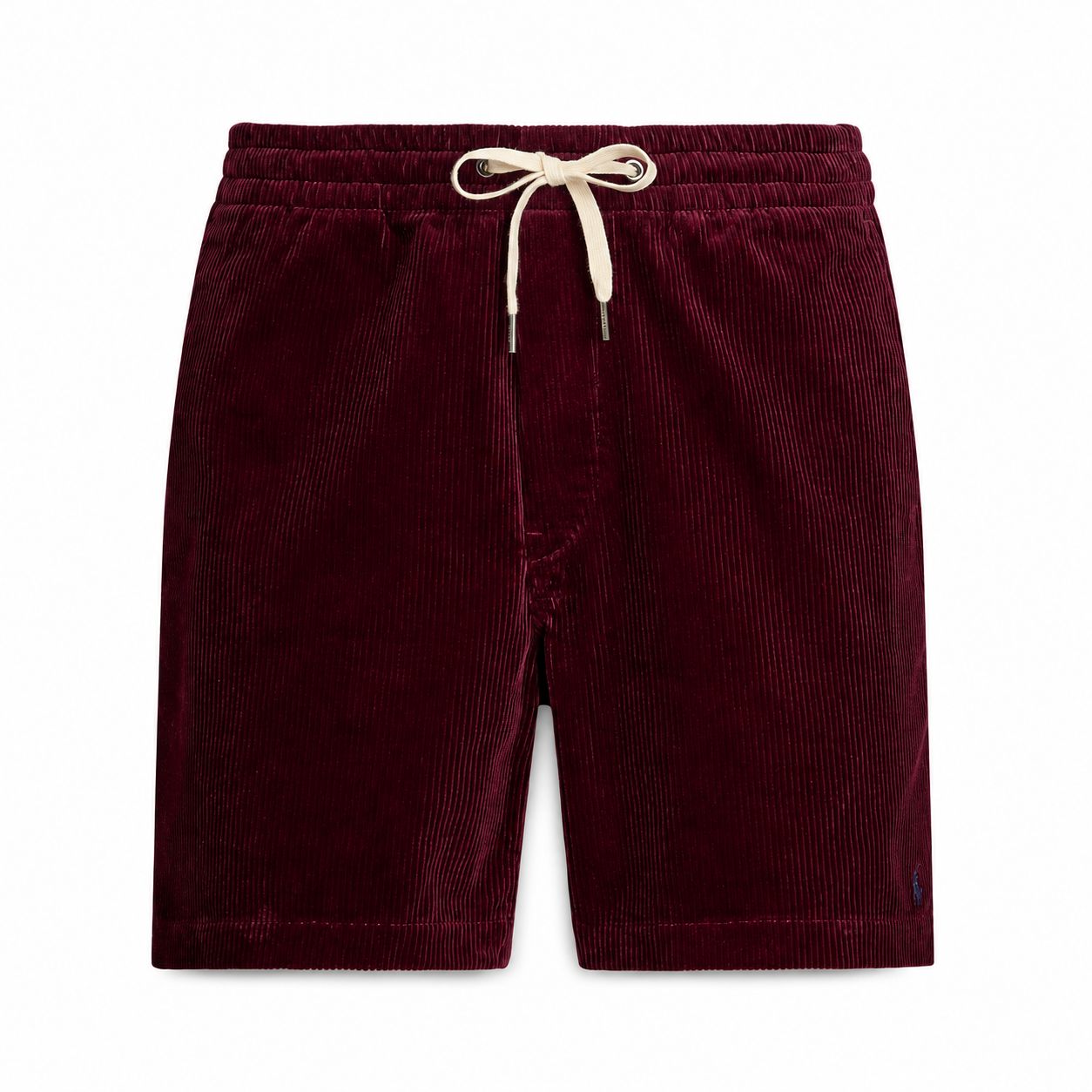 Kurze Hose aus Cordstoff mit Polospiel-Motiv