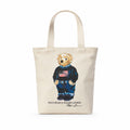 Baumwoll-Canvas-Tasche mit Polospiel-Motiv