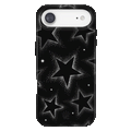 Crystal Chrome Star Pattern Phone Case