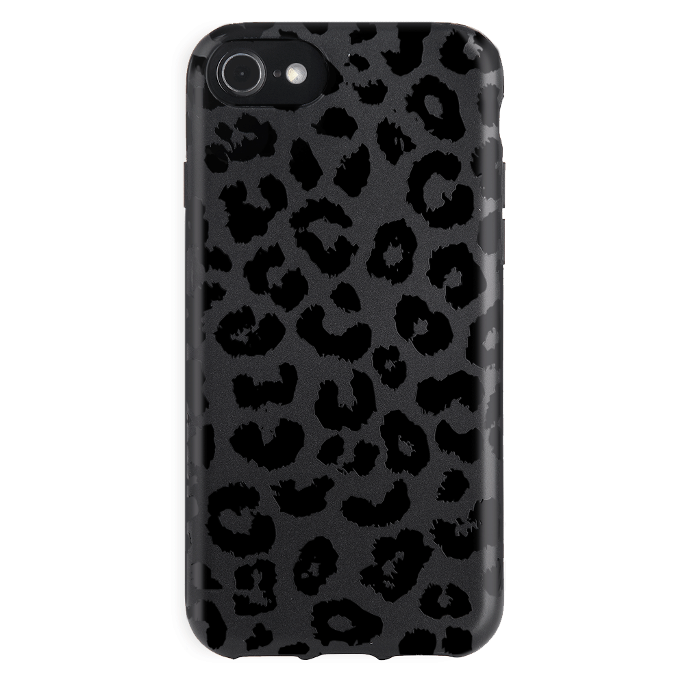Leopard Pattern Phone Cover in Black