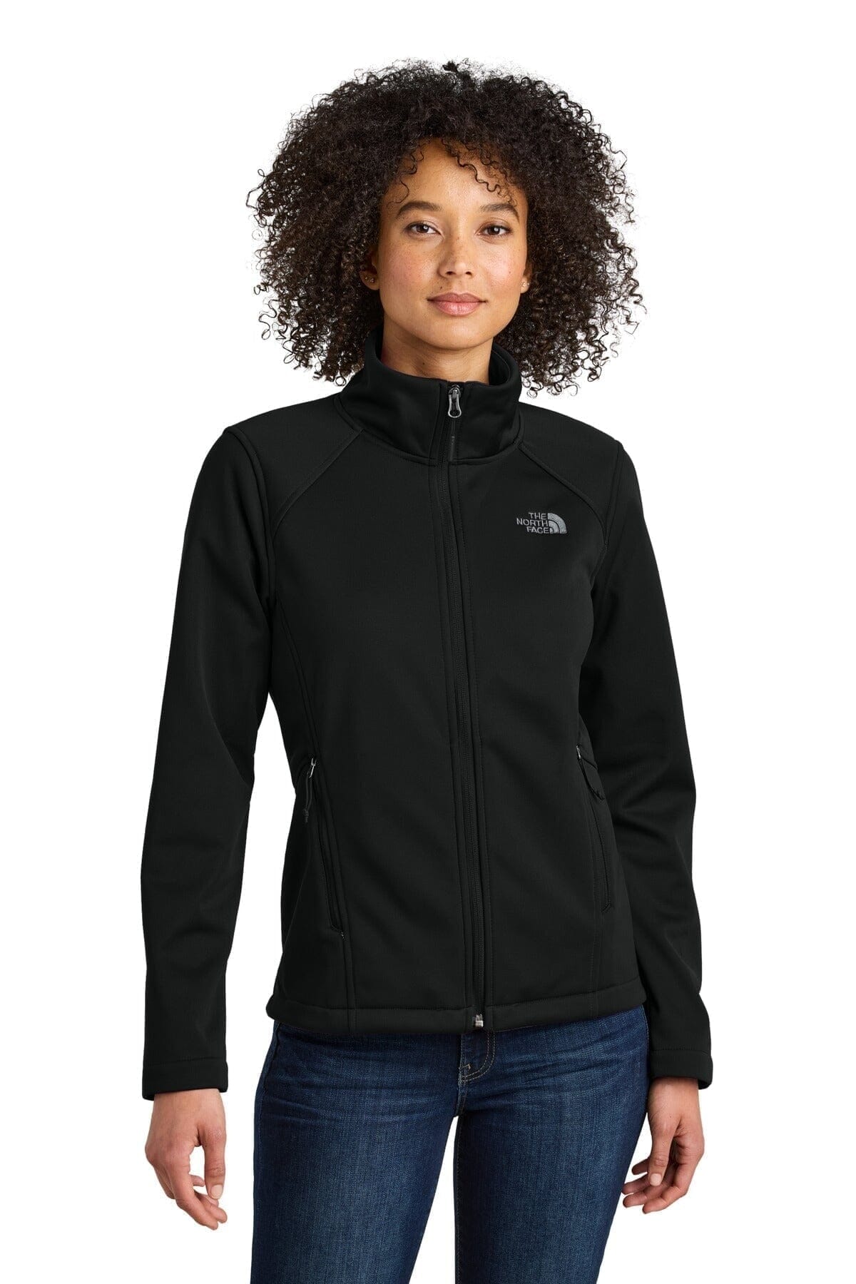 Softshell-Jacke mit Brustlogo für Damen