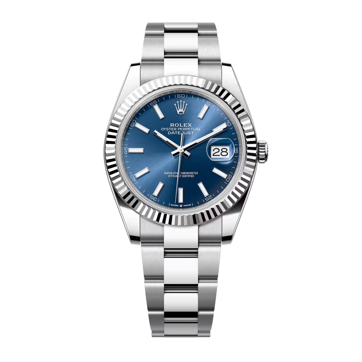 Herrenuhr Blaues Zifferblatt 41mm