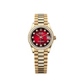 Diamantbesetzte Herrenuhr Schwarz Zifferblatt 31mm