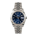 Herrenuhr Blaues Zifferblatt 41mm