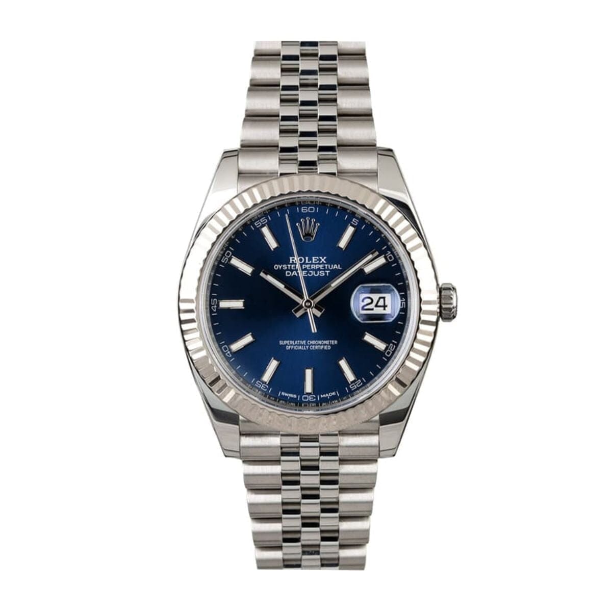 Herrenuhr Blaues Zifferblatt 41mm
