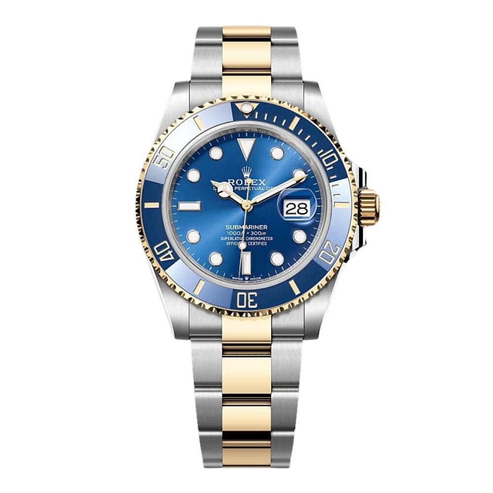 Herrenuhr mit blauem Zifferblatt