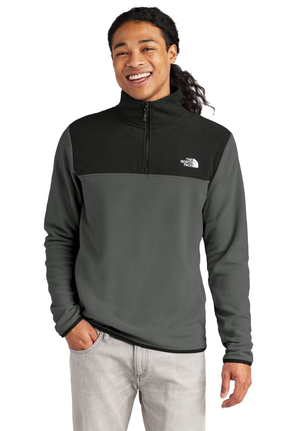 Fleecejacke mit 1/4-Reißverschluss