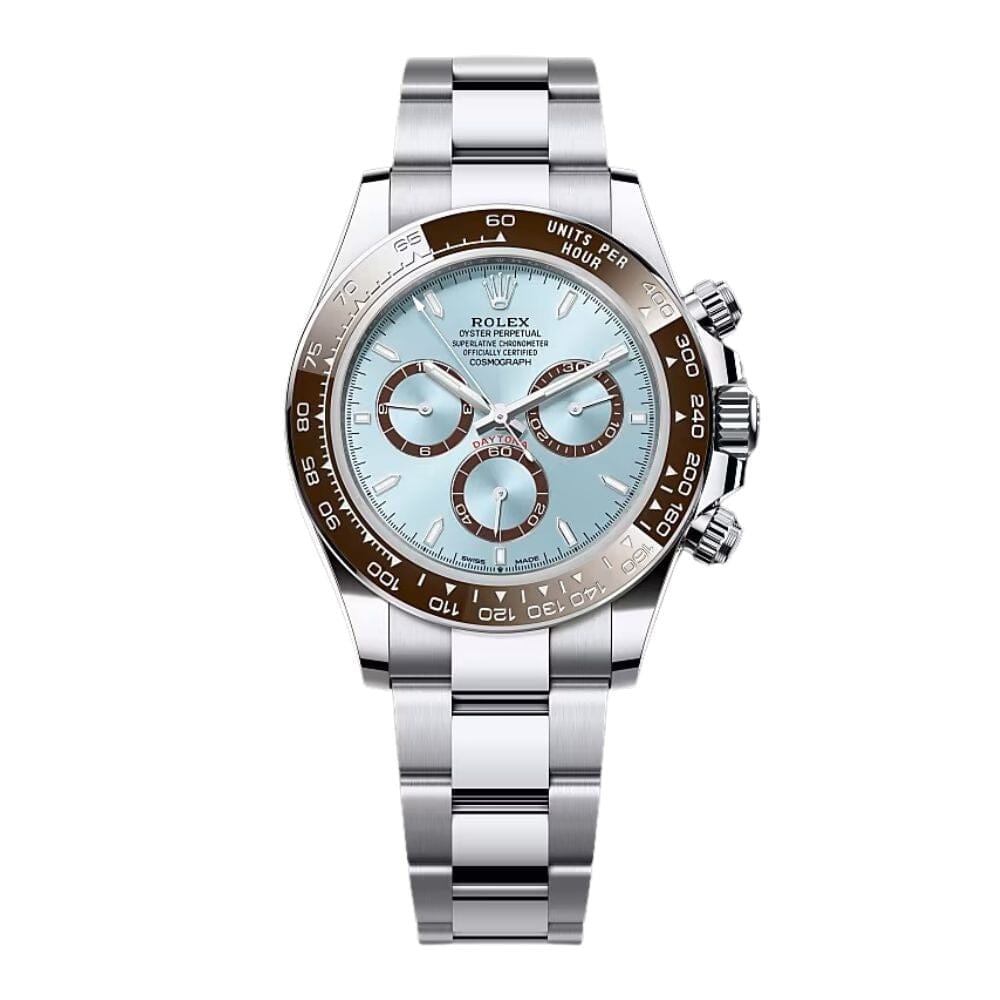 Silber-Blau Herrenchronograph