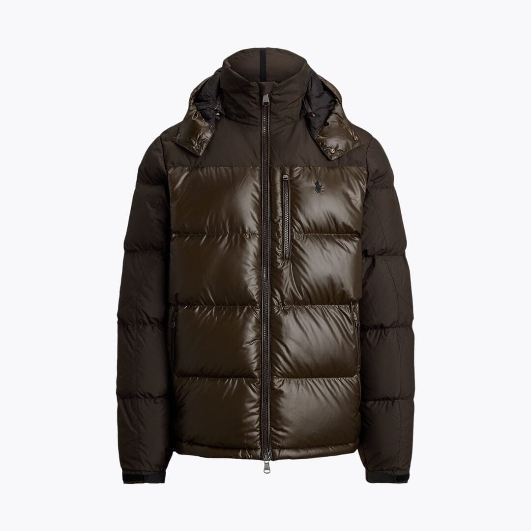 Zweifarbige Daunenjacke Herren