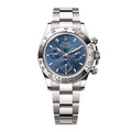 Blaues Zifferblatt Daytona Weißgold
