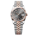 Herrenuhr Dunkel Rhodium Zifferblatt 36mm