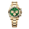 Gelbgold-Grün Herrenchronograph