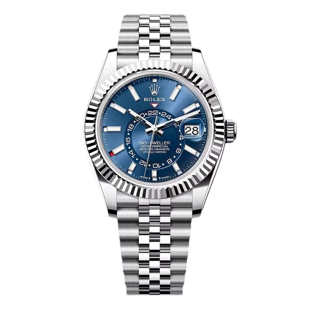 Herrenuhr mit blauem Zifferblatt