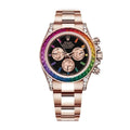 Luxusuhr Roségold Regenbogen