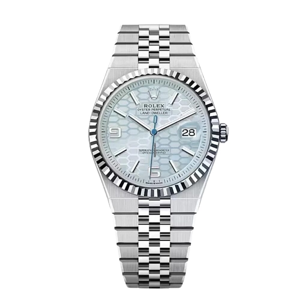Herrenuhr mit eisblauem Zifferblatt