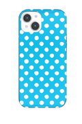 Aqua Blue Polka Dot Phone Cover