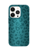 Navy Blue Leopard Pattern Phone Case