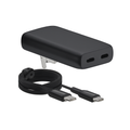Dual Port Wall Charger with USB-C Cable