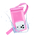 Wasserdichte Handyhülle mit Glitzereffekt in rosa