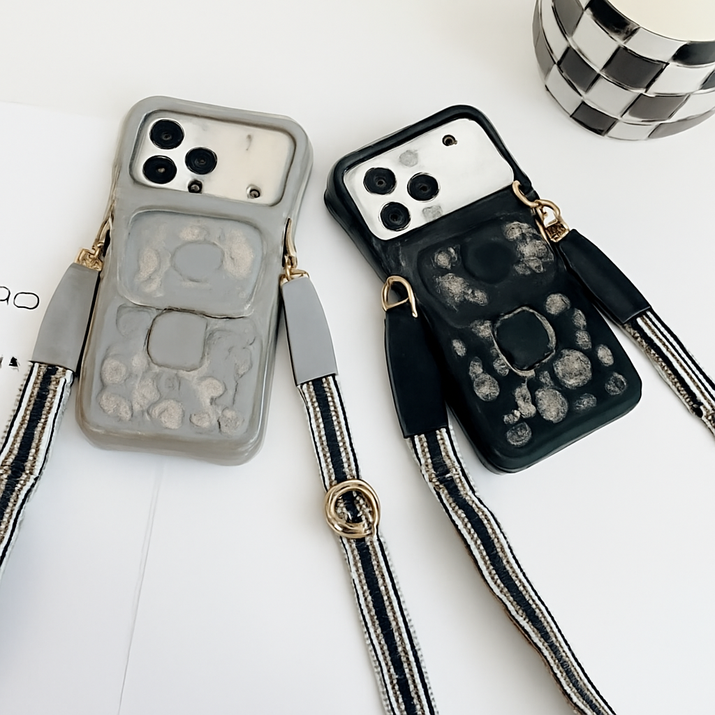 Crossbody Phone Case with Card Holder for Smartphone Models 12-17