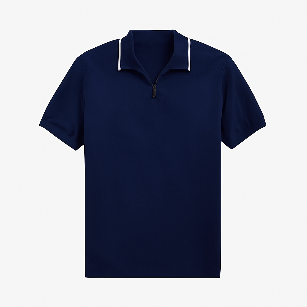 Stretch-Mesh Poloshirt Herren