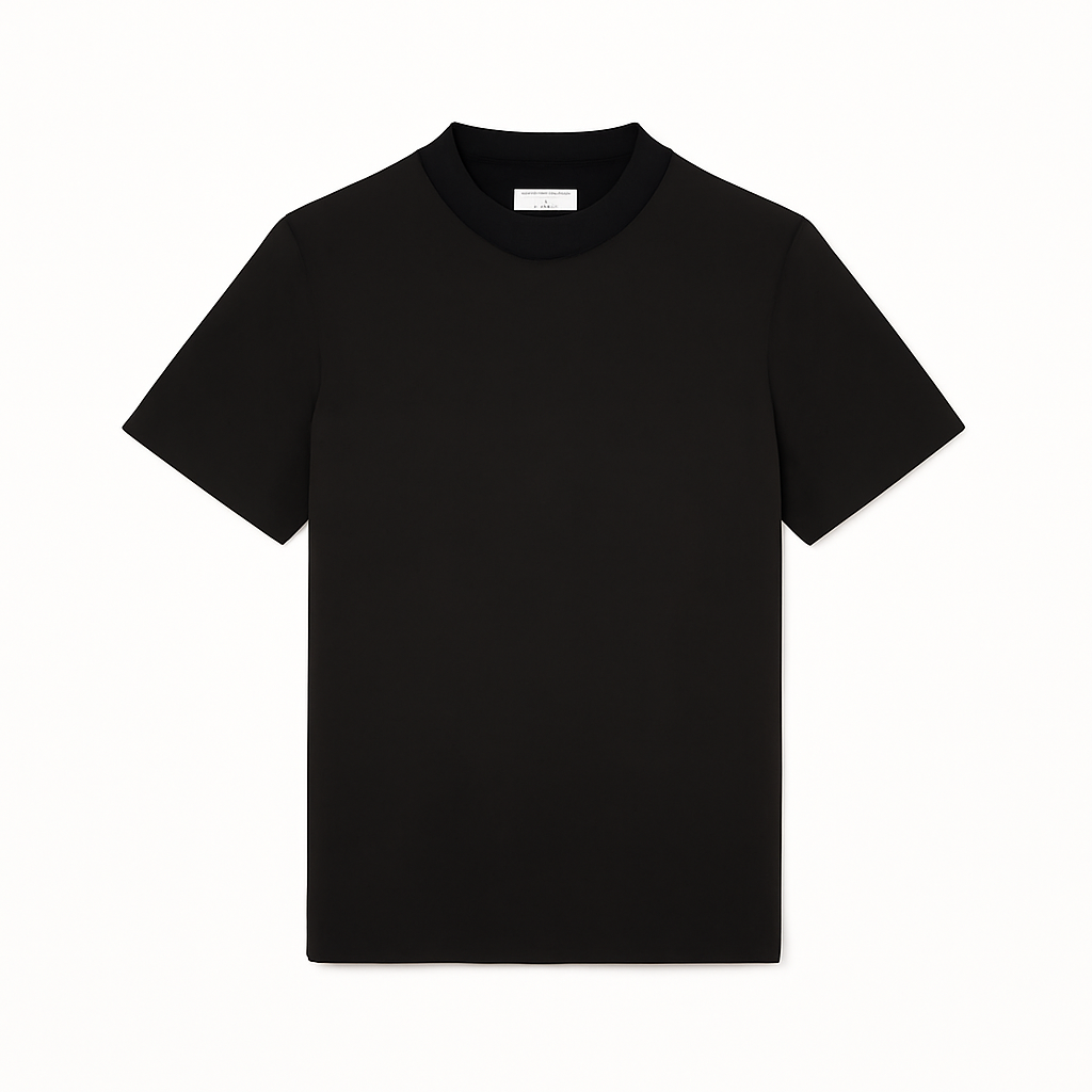 T-Shirt mit Karo-Muster und Rundhalsausschnitt