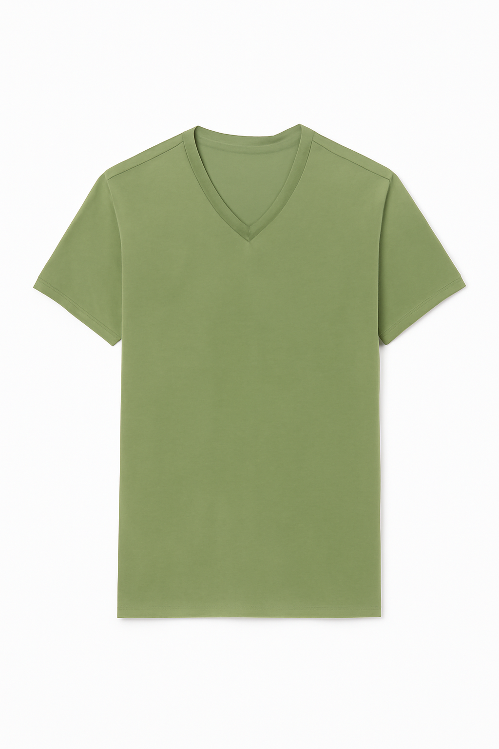 Leichtes V-Ausschnitt-T-Shirt aus Pima-Baumwolle