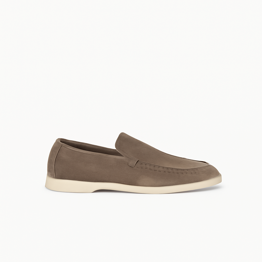 Sommer-Loafer Taupebraun
