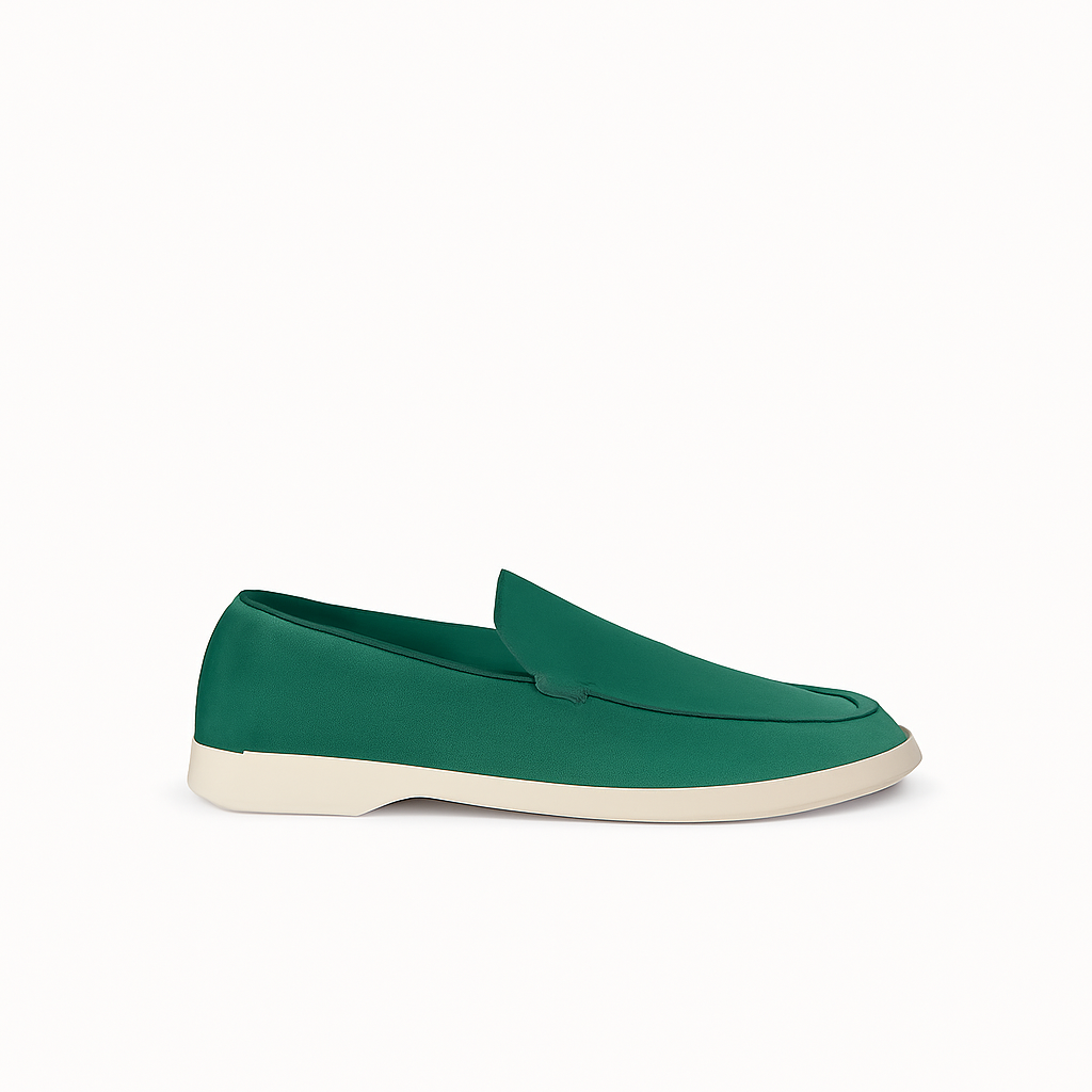 Sommer-Loafer Smaragdgrün
