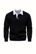 Modernes Sweatshirt mit Polo-Kragen