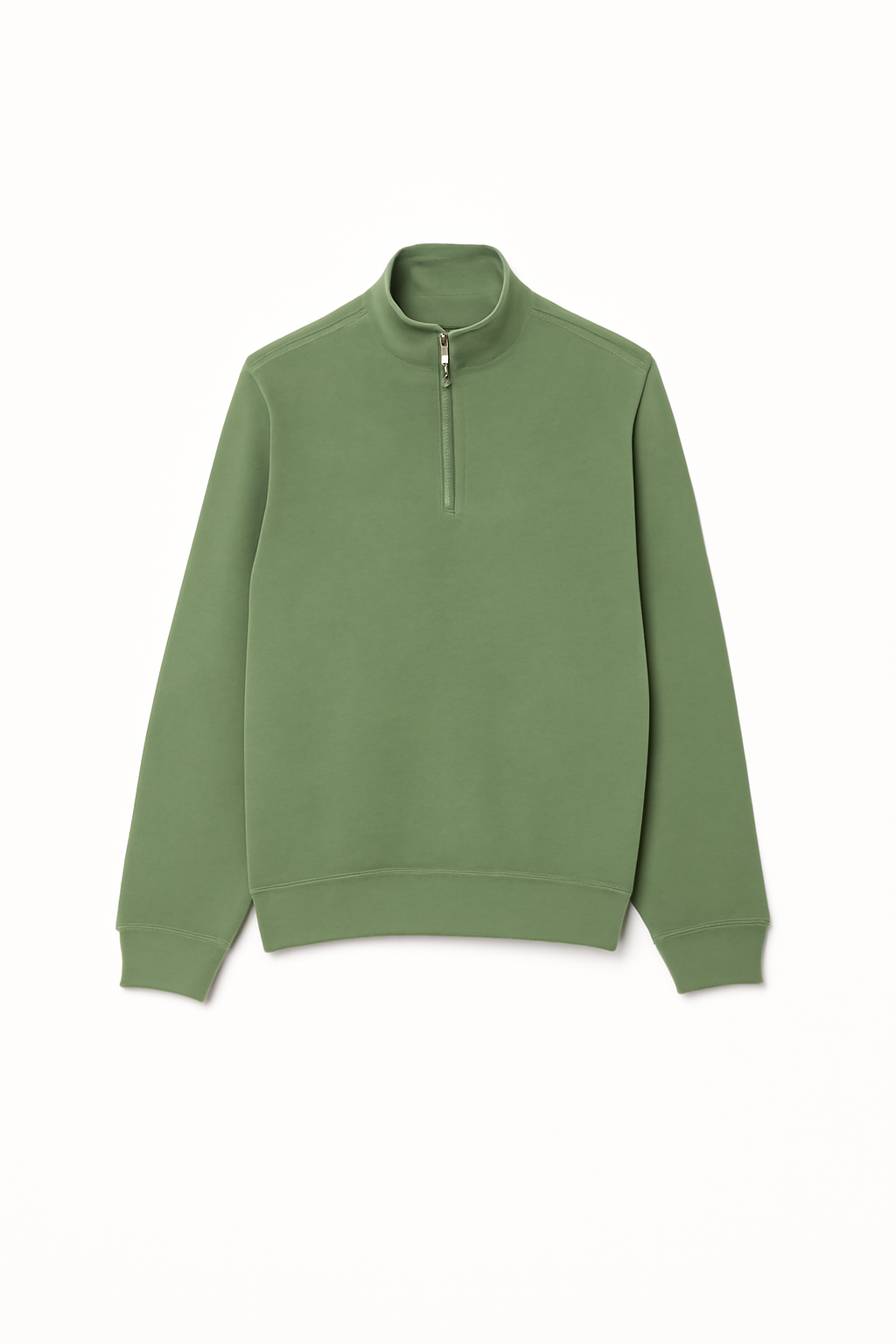 Sweatshirt mit Reißverschluss und hohem Kragen