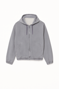 Jeansjacke mit Kapuze und Waschung