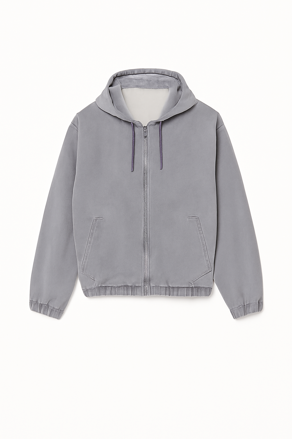 Jeansjacke mit Kapuze und Waschung