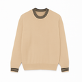 Gestreiftes Baumwoll-Jersey-Pullover